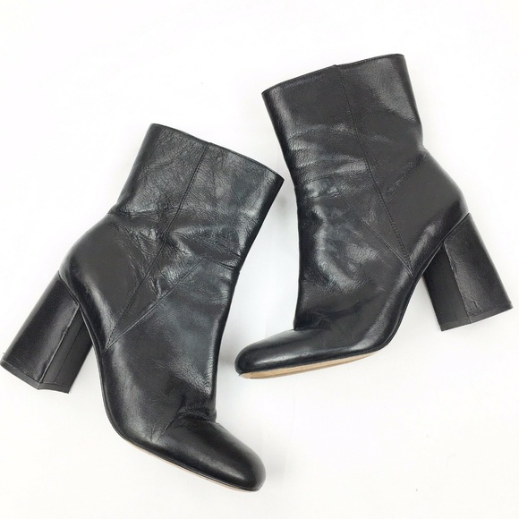 Nine West Shoes - Nine West Women’s Dollface Black Leather Mid-Calf